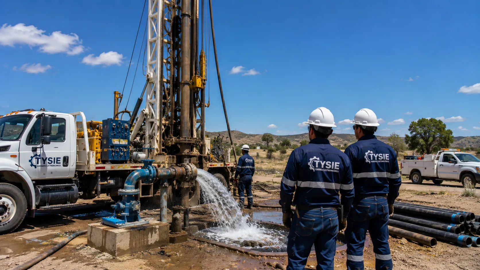 Proyecto de pozo profundo con equipamiento de bombeo de TYSIE